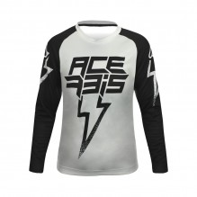 ACERBIS JERSEY J-KID BLIZZARD, GREY/BLACK