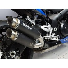 BODIS GPX2 Slip-On-Kit SS black - SUZUKI GSX-S 1000