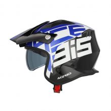 ACERBIS JET ARIA GRAPHIC HELMET, BLACK/BLUE