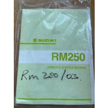 OWNERS MANUAL RM250 K3 2003 (JUNE 2002)