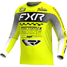 FXR PODIUM GLADIATOR MX JERSEY 2026, HIVIS/BLACK/GREY