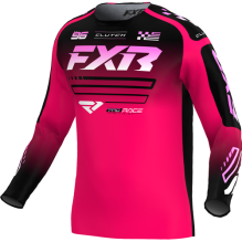 FXR YOUTH CLUTCH MX JERSEY 26, RAZZ/BLACK/PINK
