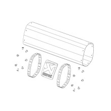 AKRAPOVIC MUFFLER SLEEVE KIT