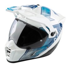 KLIM Krios Pro Helmet ECE/DOT Spectrum White - Blue