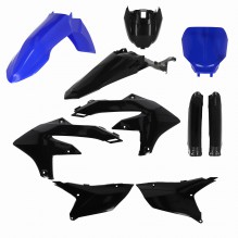 ACERBIS FULL PLASTIC KIT, BLACK/BLUE - YAMAHA YZF450 2023- & YZF250 2024-