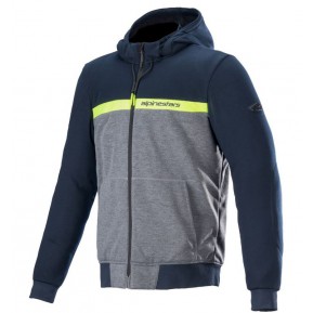 Alpinestars MC-jakke/Hoodie Chrome Street Blå/Grå